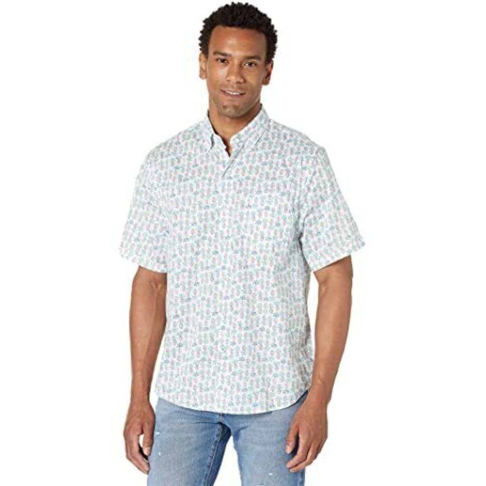 Tommy Bahama $118 Pina Playa Lavendula Pineapples Button Down Shirt Sz XXL NWT!